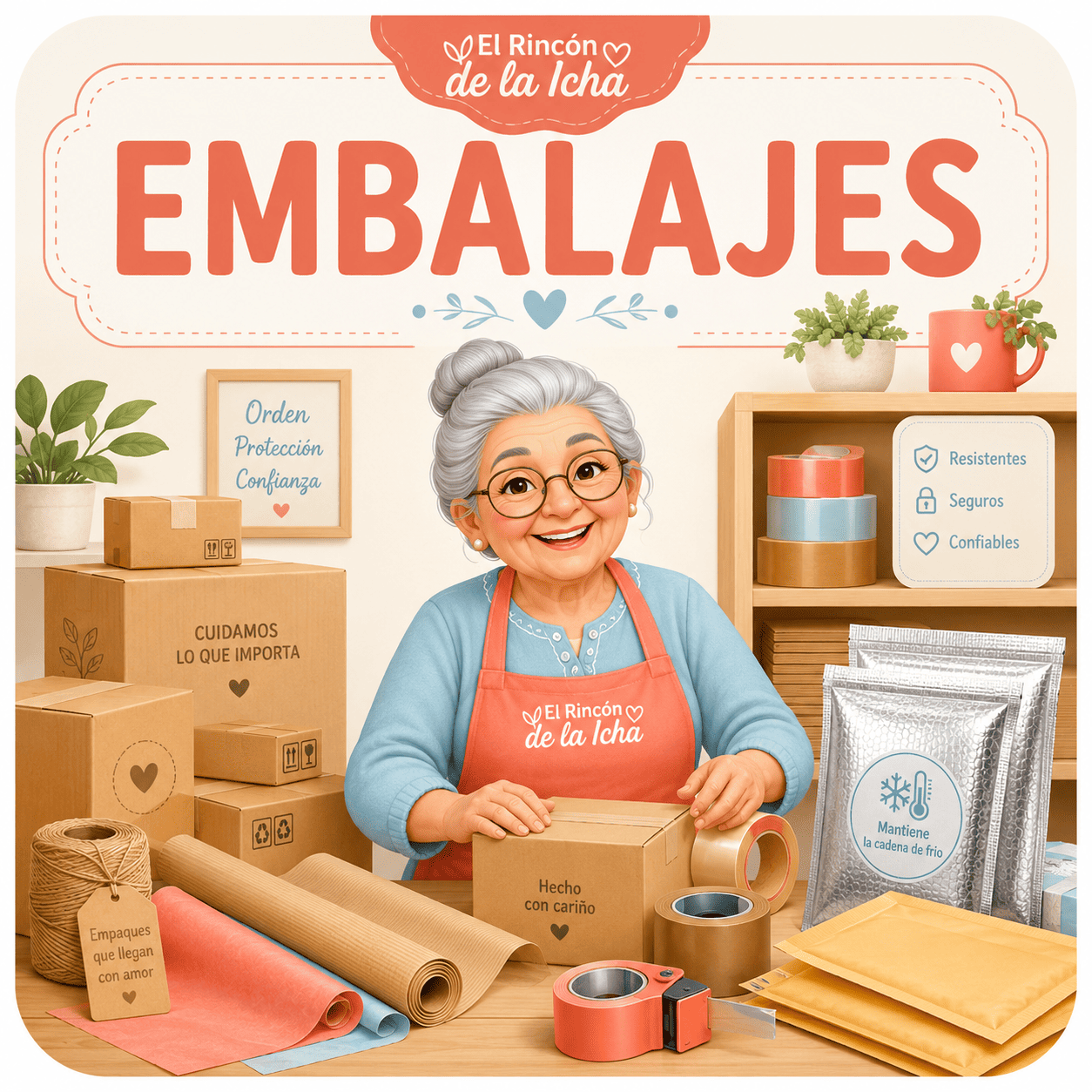 Embalajes | El Rincón de la Icha Embalajes, cajas, sobres térmicos y materiales de empaque en El Rincón de la Icha