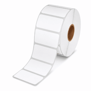 Etiquetas Adhesivas Térmicas Blancas 50x30 mm – Rollo 1000 Unidades Rollo de etiquetas adhesivas térmicas blancas 50x30 mm de 1000 unidades