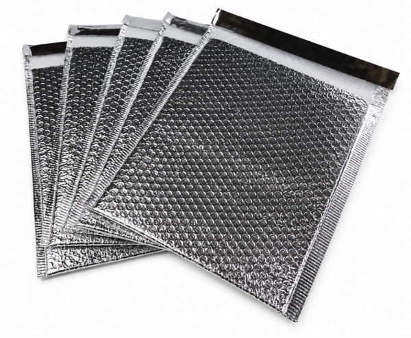 Sobre térmico aluminizado con burbujas para protección y cadena de frío