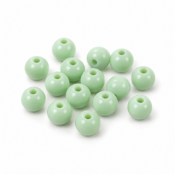 Cuentas crema – Verde menta – 3 mm – 50 g