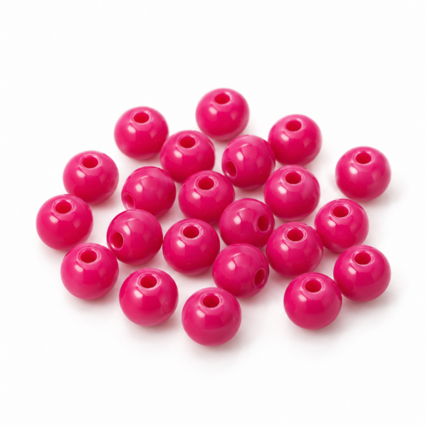 Cuentas crema – Rosado intenso – 3 mm – 50 g