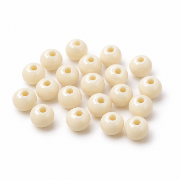 Cuentas crema – Marfil – 3 mm – 50 g