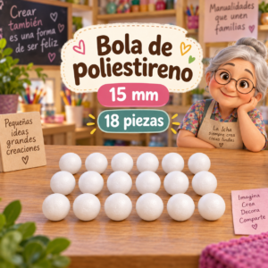 RI-0004729-1.png Bola de poliestireno 15 mm, 18 piezas