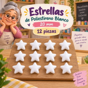 RI-0004732-1.png Pentagrama de poliestireno 20 mm, 12 piezas