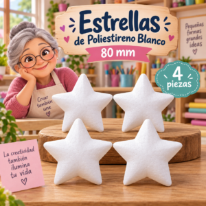 RI-0004735-1.png Pentagrama de poliestireno 80 mm, 4 piezas