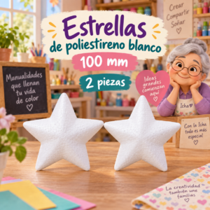 RI-0004736-1.png Pentagrama de poliestireno 100 mm, 2 piezas