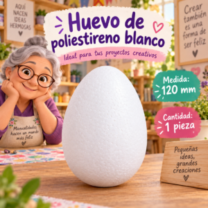 RI-0004742-1.png Huevo de poliestireno 120 mm, 1 pieza