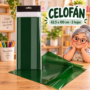 RI-0004813-1.png Celofán 62,5 x 100 cm, 2 hojas, verde