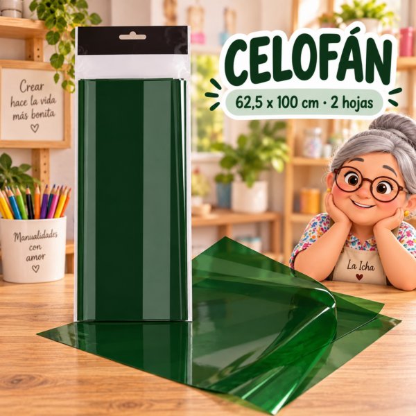 RI-0004813-1.png Celofán 62,5 x 100 cm, 2 hojas, verde