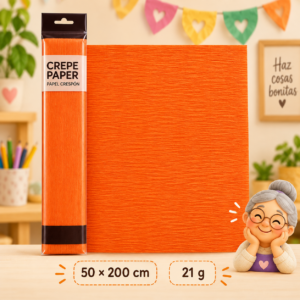 RI-0004817-1.png Papel crespón 50 x 200 cm, 21 g, naranja
