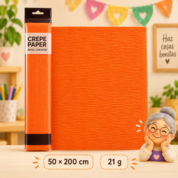 RI-0004817-1.png Papel crespón 50 x 200 cm, 21 g, naranja