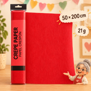 RI-0004822-1.png Papel crespón 50 x 200 cm, 21 g, rojo