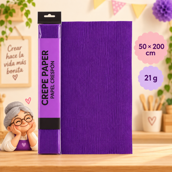 RI-0004824-1.png Papel crespón 50 x 200 cm, 21 g, violeta oscuro