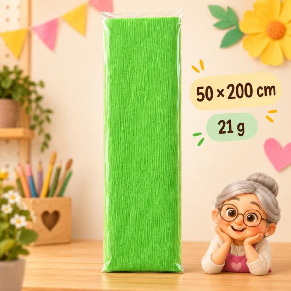 RI-0004825-1.png Papel crespón 50 x 200 cm, 21 g, verde pasto