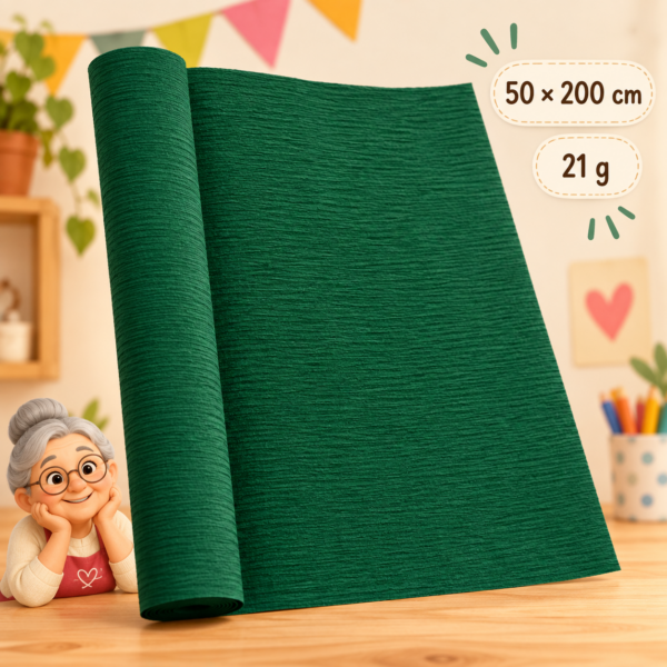 RI-0004827-1.png Papel crespón 50 x 200 cm, 21 g, verde botella