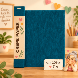 RI-0004831-1.png Papel crespón 50 x 200 cm, 21 g, azul petróleo