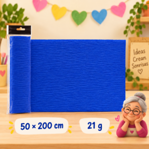 RI-0004832-1.png Papel crespón 50 x 200 cm, 21 g, azul rey