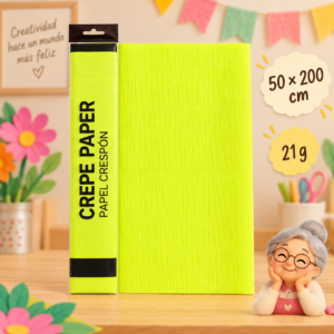 RI-0004839-1.png Papel crespón 50 x 200 cm, 21 g, amarillo fluorescente