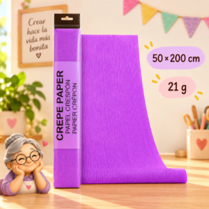 RI-0004841-1.png Papel crespón 50 x 200 cm, 21 g, violeta fluorescente