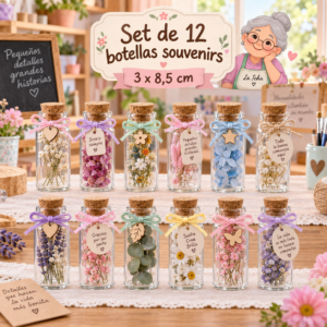 RI-0004881-1.png Set de 12 botellas souvenirs, modelo 1, 3 x 8,5 cm