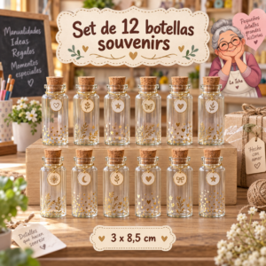 RI-0004882-1.png Set de 12 botellas souvenirs, modelo 2, 3 x 8,5 cm