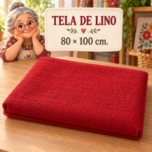 RI-0004905-1.png Tela de lino roja, ±80 x 100 cm