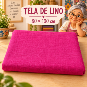 RI-0004906-1.png Tela de lino fucsia, ±80 x 100 cm