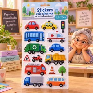 RI-0005007-1.png Stickers autoadhesivos de vehículos urbanos, 12,5 × 22 cm