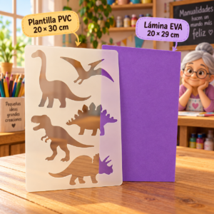 RI-0005124-1.png Plantilla stencil de PVC con lámina EVA, modelo 3, 20 × 30 cm
