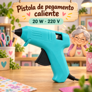 RI-0005145-1.png Pistola de pegamento caliente celeste, 20 W, 220 V