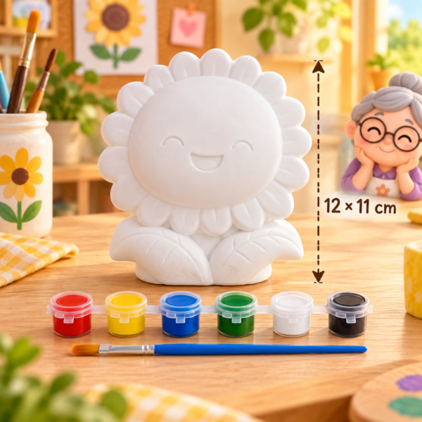 Set creativo para pintar girasol, 12 × 11 cm