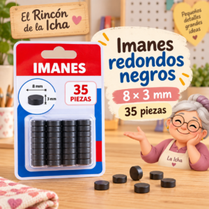 RI-0005176-1.png Imanes redondos 8 × 3 mm, 35 piezas