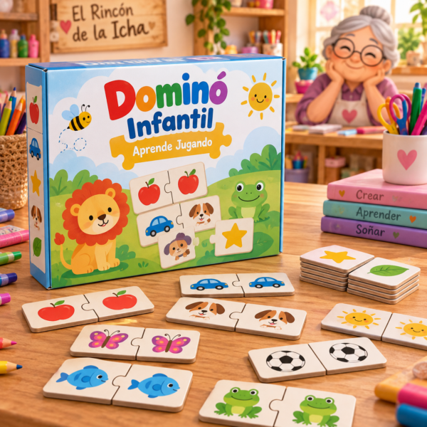 Juguete de puzzle caja didáctica de dominó infantil Juguete de puzzle caja didáctica de dominó infantil