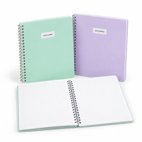 RI-0005314 Cuaderno College Matemática 7x7 mm Pastel 100 Hojas Motarro