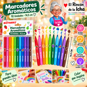RI-0005389 Marcadores de Colores Aromáticos 10 Unidades 14,5 cm Motarro