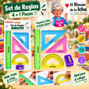 RI-0005395 Set de Reglas 4+1 Piezas Motarro