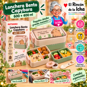 Lonchera Bento Capybara 600+400 ml Motarro