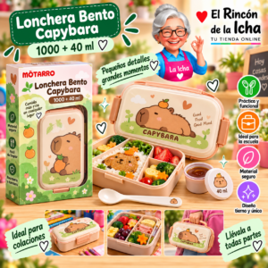 Lonchera Bento Capybara 1000+40 ml Motarro