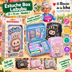 RI-0005409 Estuche Escolar Box Labubu 22 x 15 cm Modelo 1 Motarro