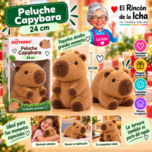 Peluche Capybara 24 cm Motarro