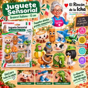 RI-0005424 Juguete Sensorial Brainrot Italiano 13 cm Motarro