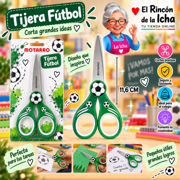 Tijera Fútbol 11,6 cm Motarro