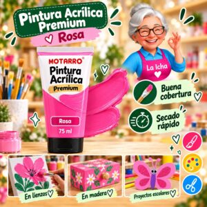 RI-0005978 Pintura Acrílica Motarro Premium 75 ml Rosa