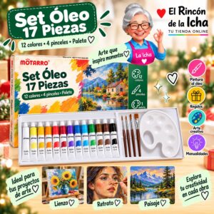 RI-0006036 Set de Pinturas al Óleo Motarro 17 Piezas