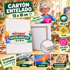 RI-0006066 Cartón Entelado Motarro 13 x 18 cm