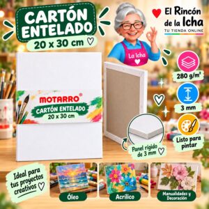 RI-0006067 Cartón Entelado Motarro 20 x 30 cm