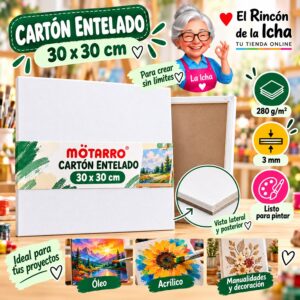 RI-0006069 Cartón Entelado Motarro 30 x 30 cm