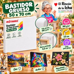 RI-0006081 Bastidor de Tela Grueso Motarro 50 x 70 cm