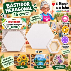 RI-0006095 Bastidor de Tela Hexagonal Motarro 15 cm