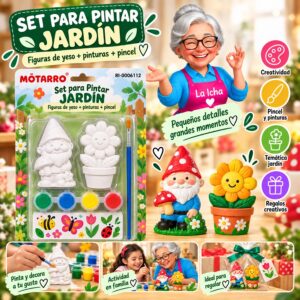 RI-0006112 Set para Pintar Figuras de Yeso Jardín Motarro